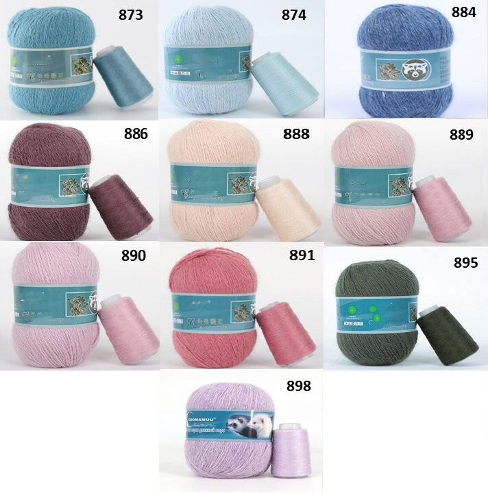 Long Plush Mink Cashmere Yarn: Super Soft Knitting Crochet Yarn