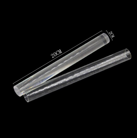 Clear 8" Polymer Clay Craft Tools Acrylic Roller Rolling Pin Art DIY