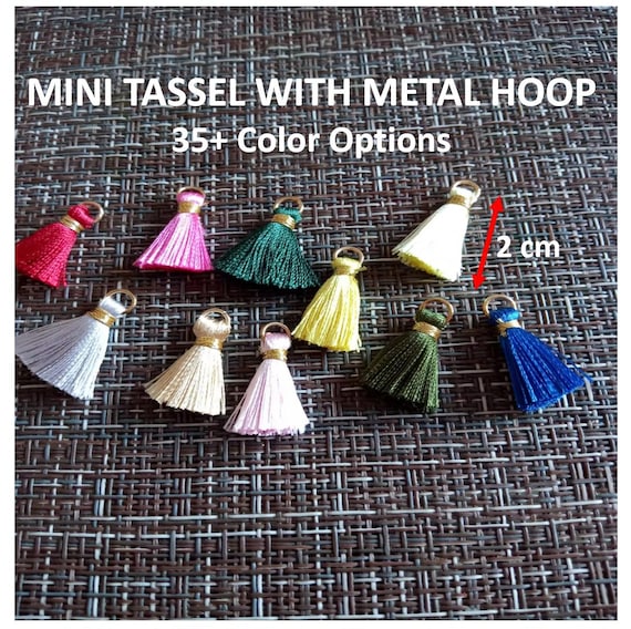 50 Nappine Decorative In Rayon - 2 Cm, Con Anelli, Per Fai-da-te E Accessori