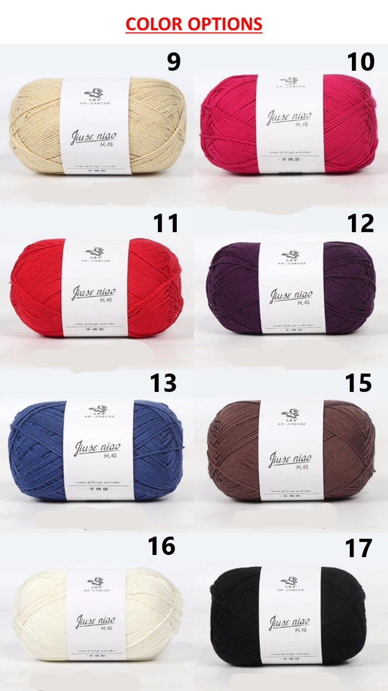 100 Cotton Yarn for Baby Clothes and Doll Making Very Soft Etsy