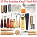 Professional 37 Pcs Leather Craft Tools Kit | Leather Tools, Bookbinding Tools, Leather Making Tools , Shoe Making Tools  | Free Shipping 