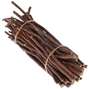 50 pezzi di bastoncini di legno naturali / rametti artigianali, tronchi / bastoncini fai da te / bianchi e marroni / decoupage / bastoncini di scena / pirografia / spedizione gratuita