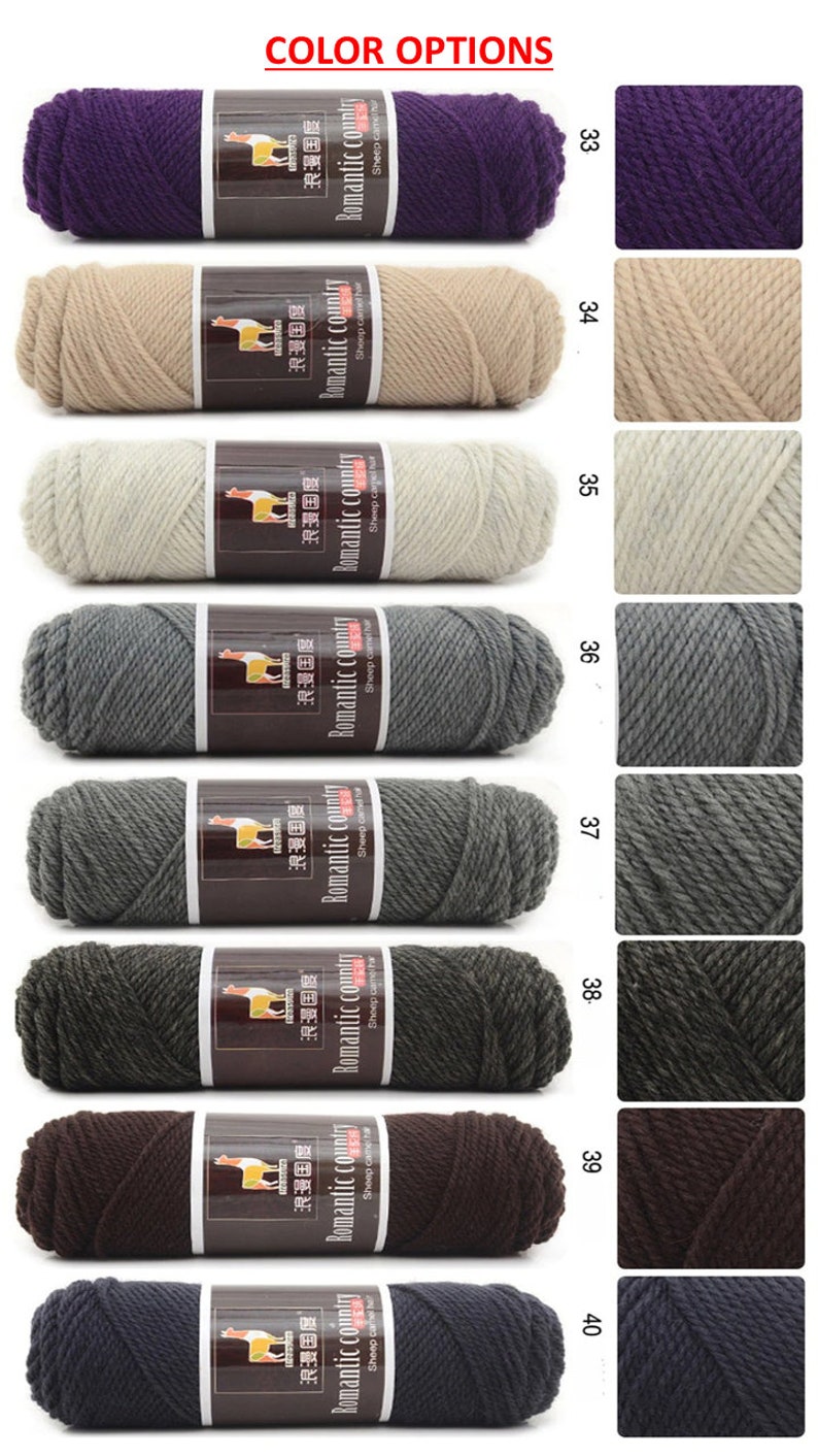 Alpaca Wool Yarn: Soft, Skin-Friendly Knitting & Crochet (100g/skein) image 9