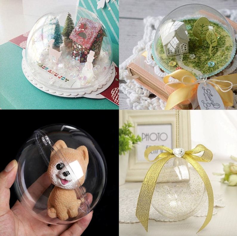 10 Pack Clear Fillable Hanging Balls Party Decor DIY Party Etsy Canada