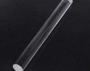 Acrylic Clay Roller With Steel Handle - Non-Stick Clear Rolling Pin For Pottery, Sculpting & Craft Projects