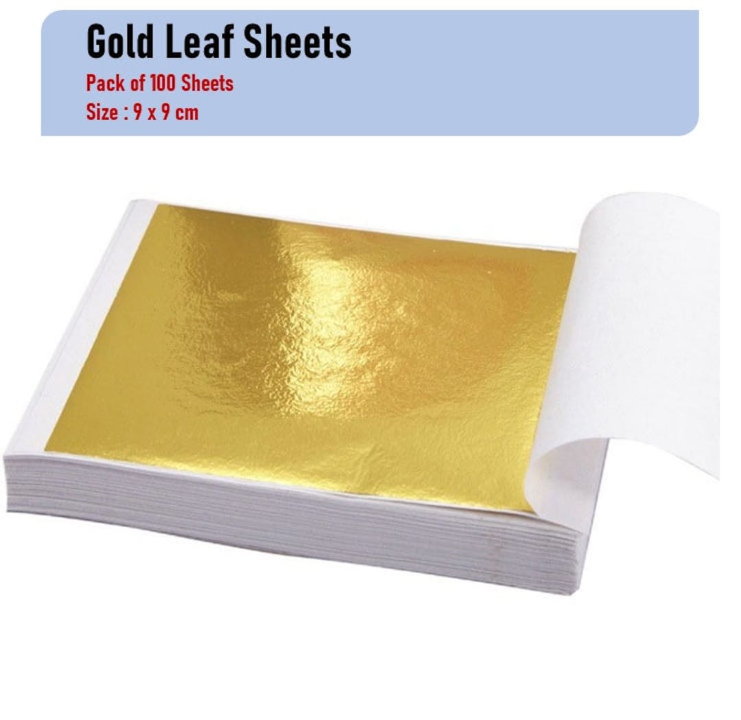 Gold Leaf Sheets 999/1000 Real : 100