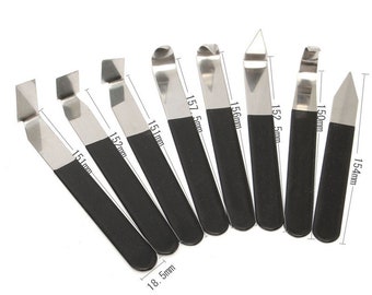 8 Pcs Pottery Carving Tools: Stainless Steel Clay Sculpting Set