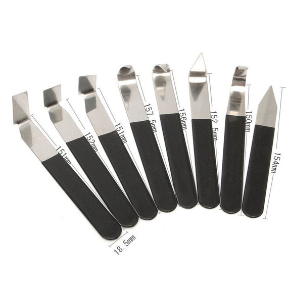 8 Pcs Pottery Carving Tools: Stainless Steel Clay Sculpting Set