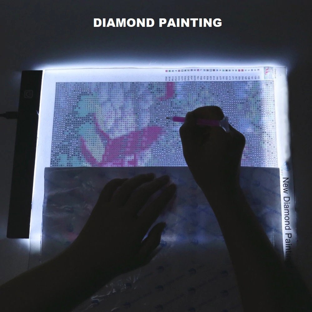 Diamond Painting A4 Dimmable LED Light Board LED Tablet Bright Light Pad Light Box Apply to 5D Diamond Painting Artcraft Watercolour Copy Quilting