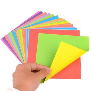 Carta origami bicolore, pieghevole quadrata (24 pezzi multicolore/confezione), colore bifacciale 15*15 cm - Carta artigianale fai da te - Spedizione gratuita