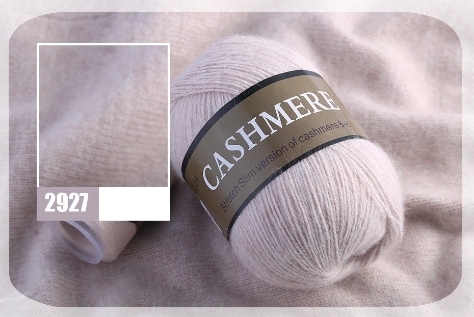 1Skein (50g) Plus 1Spool (20g) Soft Cashmere Yarn,Hand-knitted Cashmere Yarn  For Knitting And Crocheting