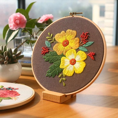 Display Your Embroidery with Decorative Hoop Frames –