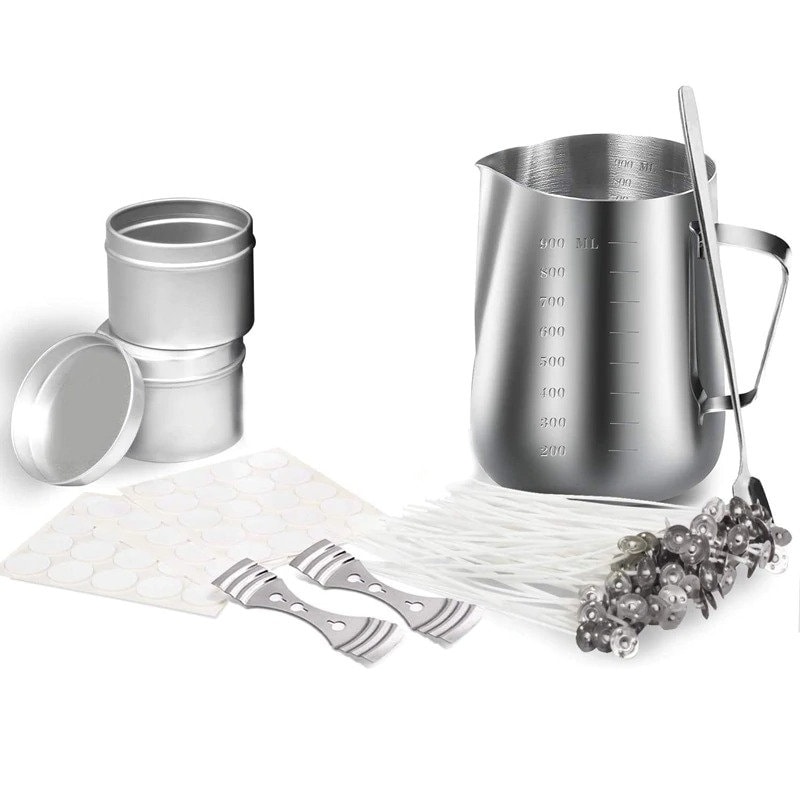 Stainless Steel Pouring Pot Candle Making Pot For Melting Wax  1000/600/350ml Stainless Steel Pitcher