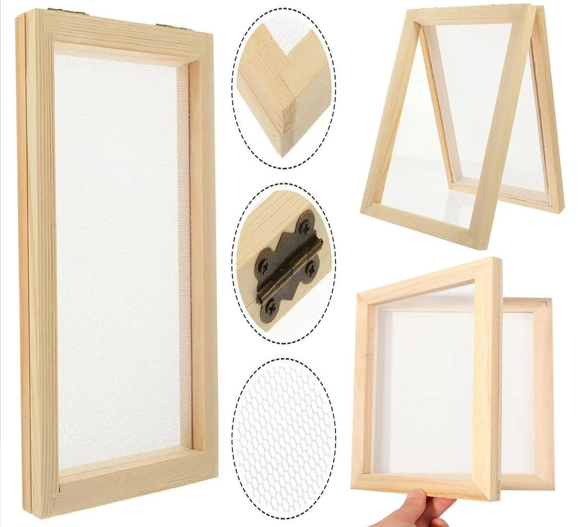 Wooden Paper Making Frame: DIY Handmade Paper Craft Kit - Etsy