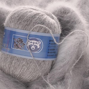 Long Plush Mink Cashmere Knitting/Crochet Yarn - 50 grams + 20 grams -Anti-Pilling, Super Soft, Genial Warmth| Mongolian- Free Shipping