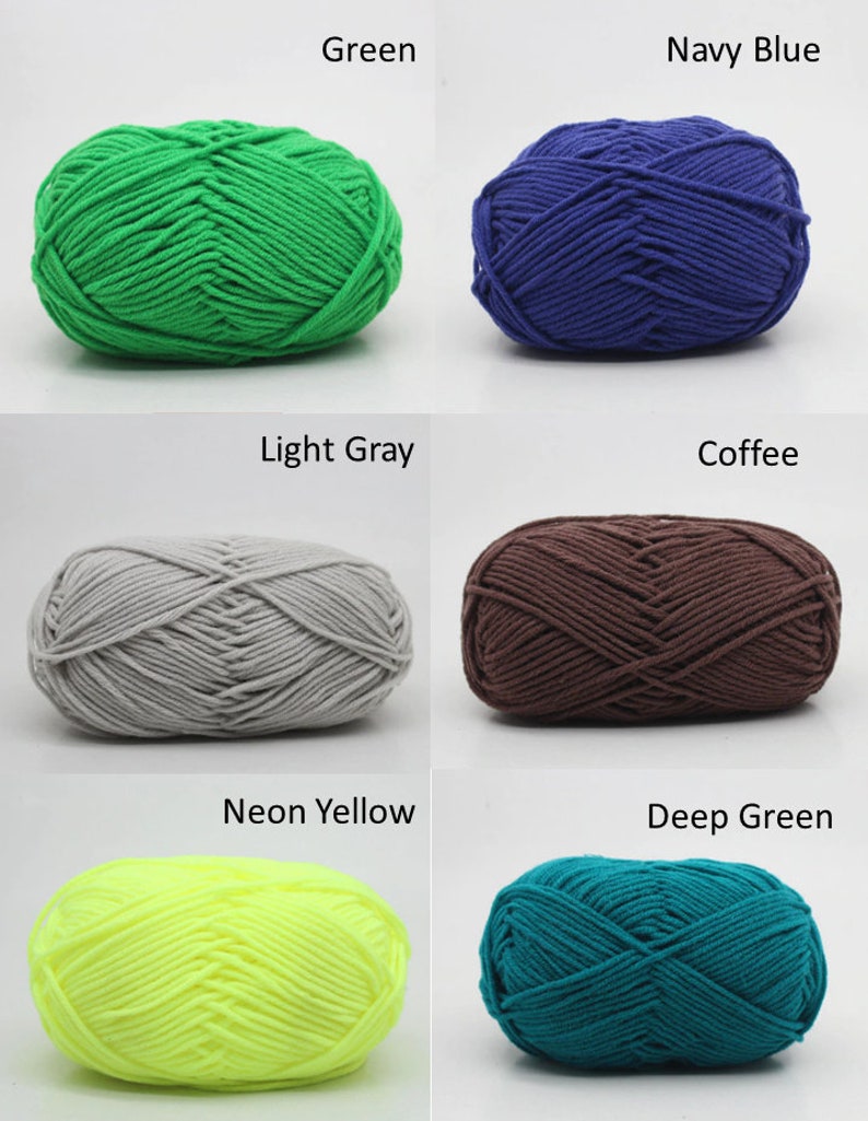 Milk Cotton Yarn for Baby Clothes and Doll Making Very Soft Etsy