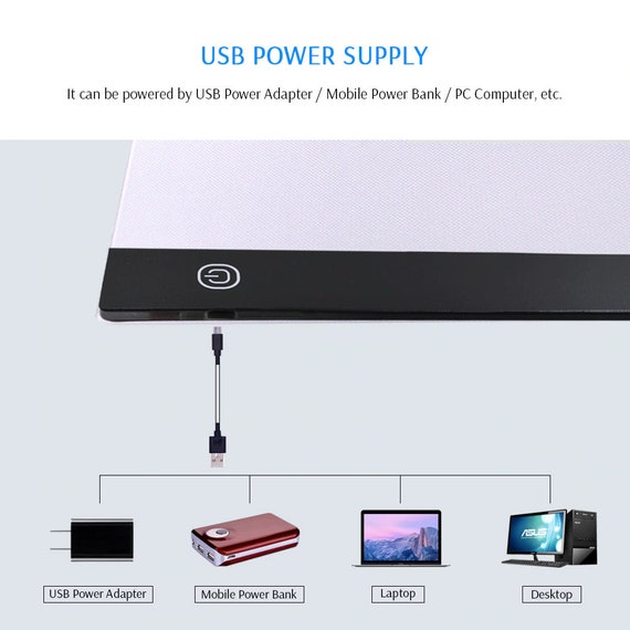 A3/A4/A5 LED Tracing Pad Copy, Drawing Pad Stepless Dimming, Ultra