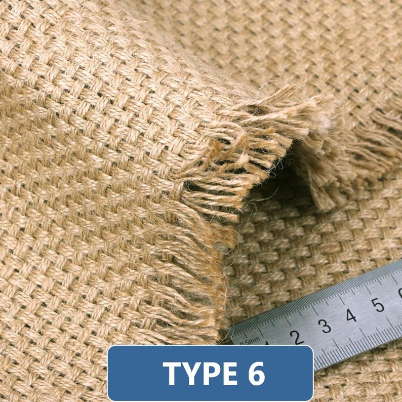 Jute Burlap Fabric Cloth 150 X 50cm Mesh Fabric for Etsy Canada