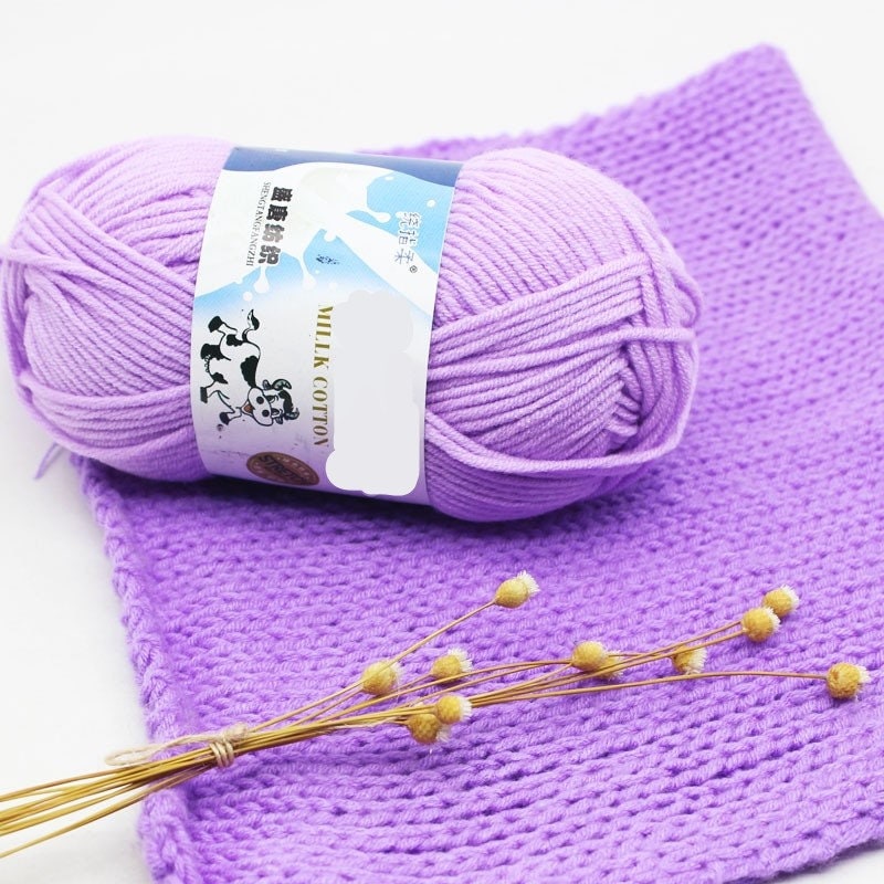 Milk Cotton Yarn for Baby Clothes and Doll Making Very Soft Etsy