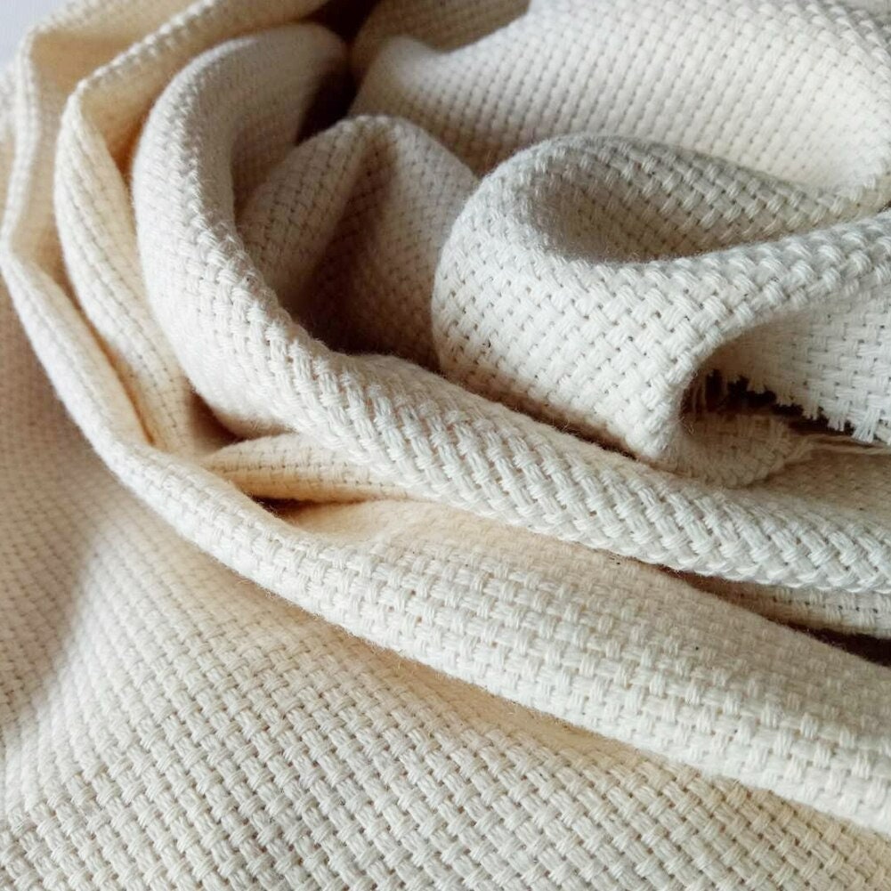 Buy Natural Cream Monks Cloth 7 Count Even Weave Fabric 50 x 70cm from  Zweigart for St and Punch Needle Online at desertcartEcuador