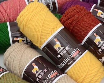 Alpaca Wool Yarn: Soft, Skin-Friendly Knitting & Crochet (100g/skein)