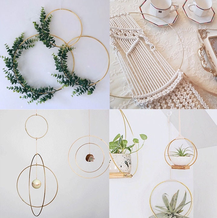 Gold Metal Wreath Hoops 5 to 40 CM Smooth & Rust Resistant Etsy