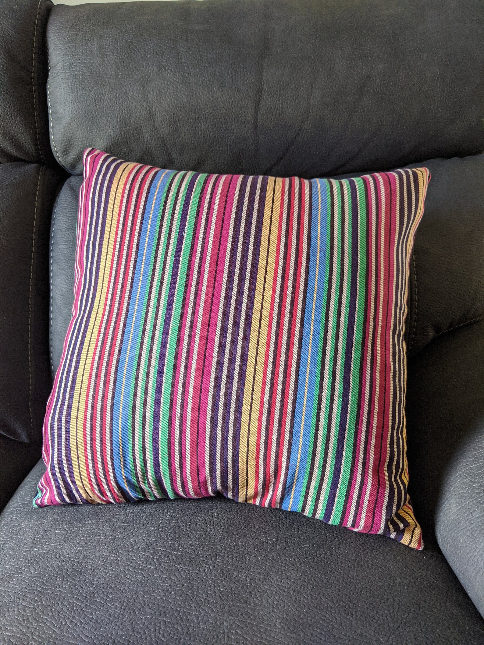 Colourful Striped Cushion Cover Etsy