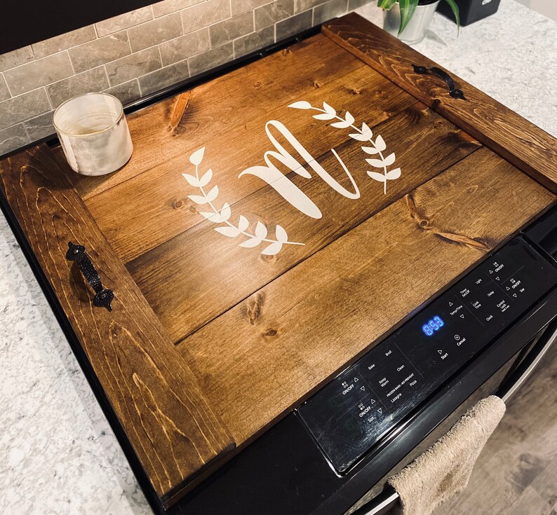 Wood Stove Cover Serving Tray Farmhouse Kitchen Decor Etsy