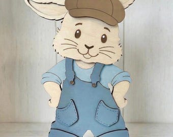 Bunny DIY Kit, DIY Gift, DIY Kit, Bunny Kit, Wood Sign Kit, Do It Yourself Wood Kit, Easter Kit