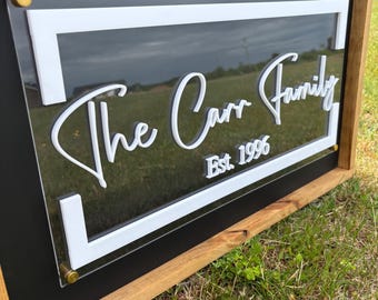 Family Sign | Family Name Sign | Wedding Gift | Anniversary Gift | Name Sign | Personalized Name Sign