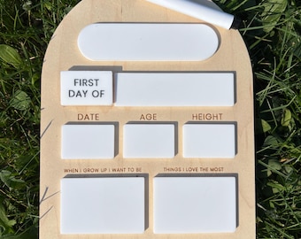 Back To School Sign, Interchangeable Back To School Sign, Back To School Sign, First Day of School, Last Day of School
