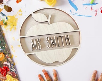 Personalized Teacher DIY Sign Kit, Teacher DIY Gift, Teacher Gifts, Teacher Appreciation Gift, Wood Sign Kit, Custom Sign