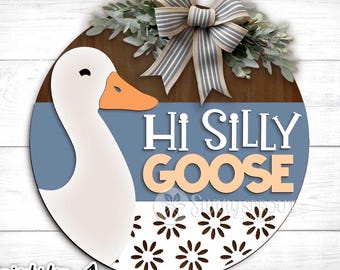 Welcome Silly Goose DIY Kit, DIY Gift, DIY Kit, Wood Kit, Wood Sign Kit, Do It Yourself Wood Kit, Easter Kit, Birthday Gift