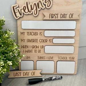 Personalized Back To School Sign, Interchangeable Back To School Sign, Back To School Sign, First Day of School, Last Day of School