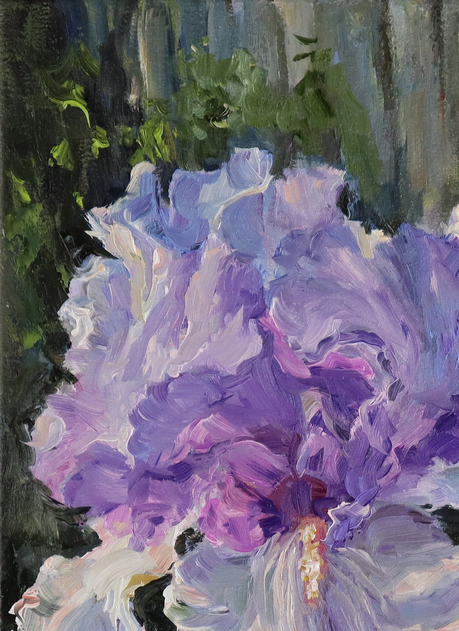Original Irises Oil Painting on Canvas: Floral Still Life Art - Etsy