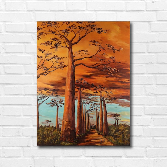 バオバブの木の風景画 マダガスカルを旅する④ バオバブの木を見に行こう！Part3 〜感動で