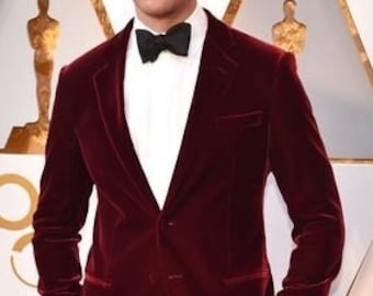 Man maroon 2 piece suit-wedding suit for groom & groomsmen-bespoke suit-prom, dinner, party wear suit-men's maroon suits