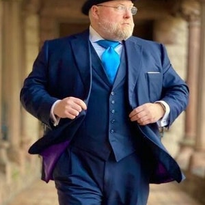 Traje de novio talla grande personalizado elegante traje de hombre XXL traje de novio beige 3 piezas para novios y padrinos de boda regalo de Navidad para hombre Etsy Espana