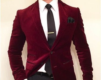 Buy Maroon Velvet Jacket Online In 