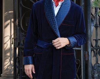 mens short dressing gown jacket