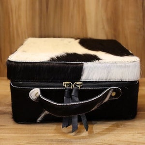 Lederschmuckschatulle aus Rindsleder, handgefertigte Schmuckschatulle, Haarzubehörbox.
