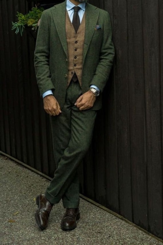 Green Beach Wedding Suit Dinner Suit 