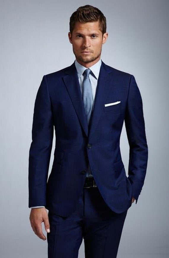 Men Blue Suit Wedding Suit Groom Wear Suit Party Wear Suit - Etsy