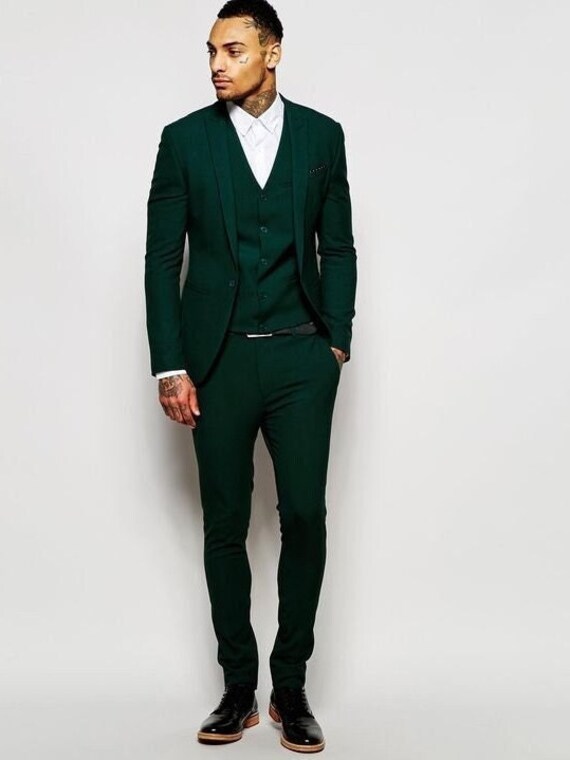 Men Green Suit Wedding Suit Party Wear 