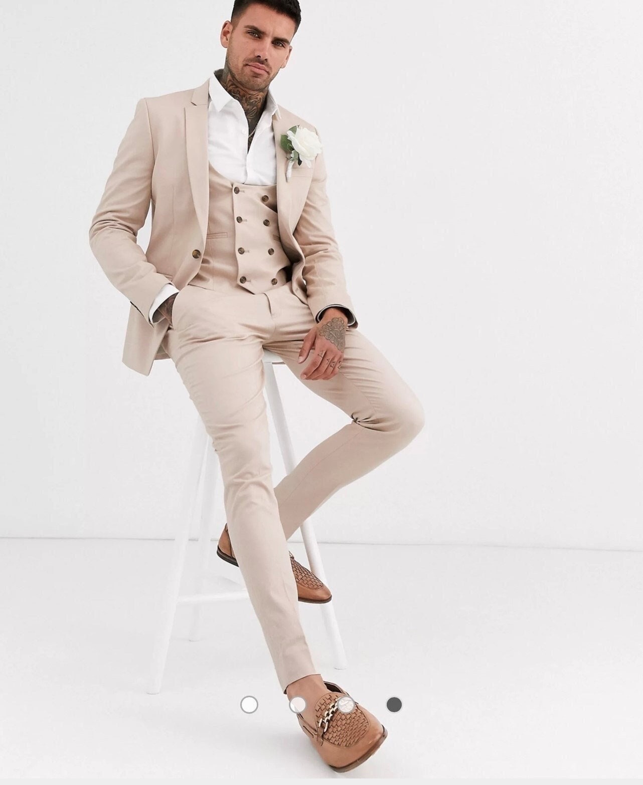 Cream Suits for Men Etsy Singapore