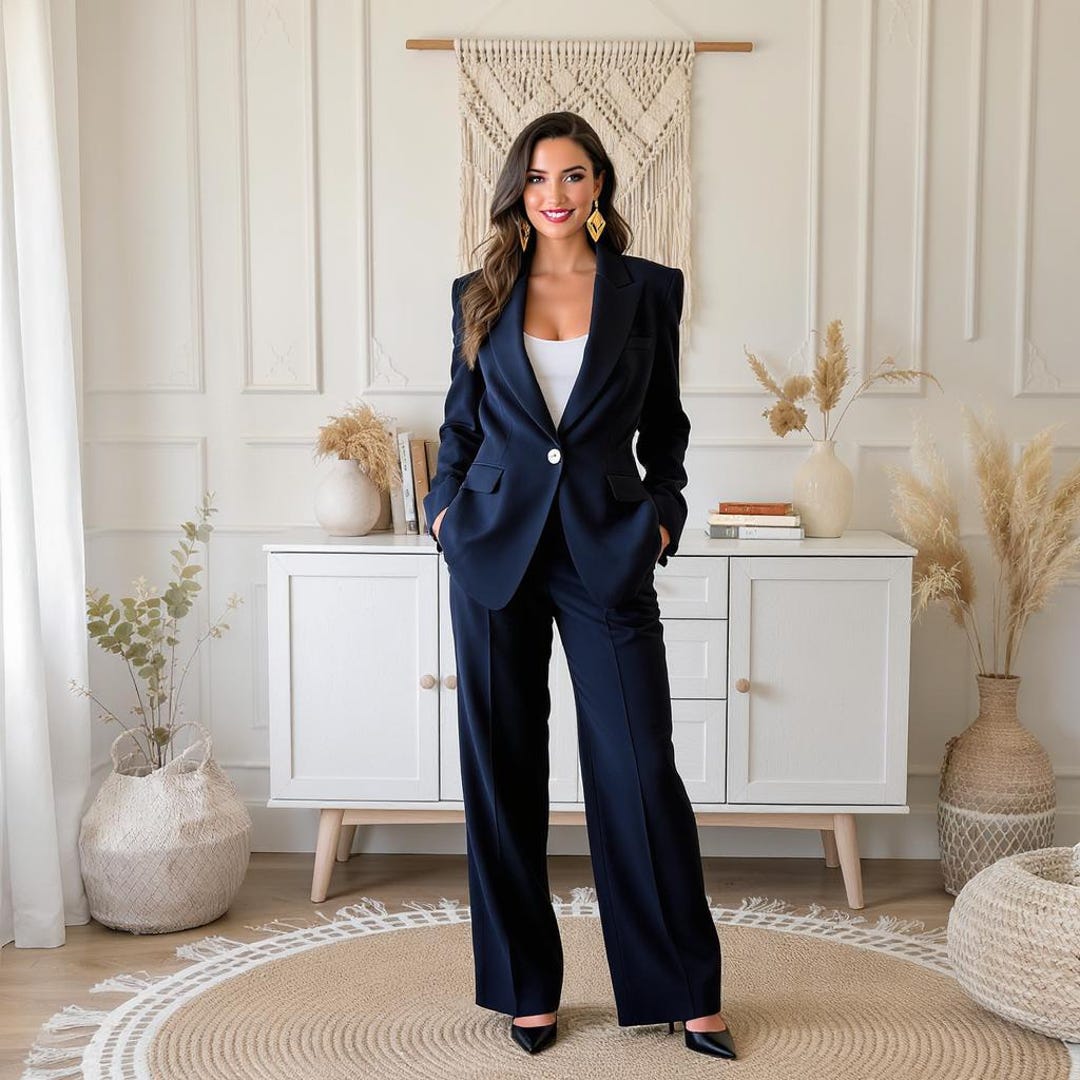 Saint James Royal Blue Velvet Jacket Womens Navy Blue Women's