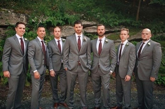 Man Grey Suit Beach Wedding Suit Groom Wear Suit Prom Suit for Men