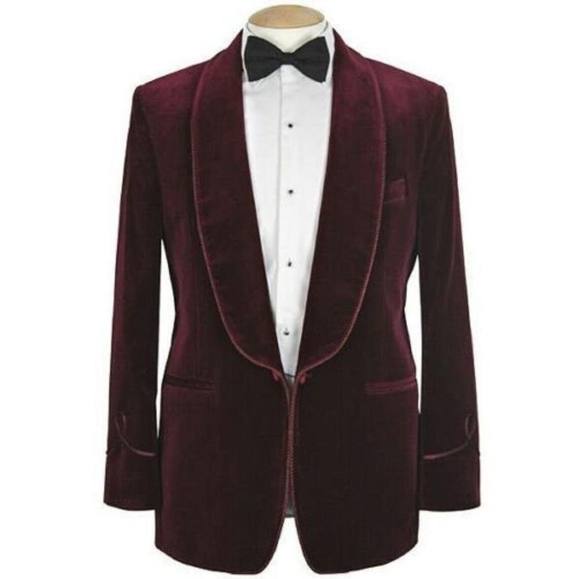 Men Elegant Luxury Maroon Velvet Jacket Grooms Wedding Dinner | Etsy