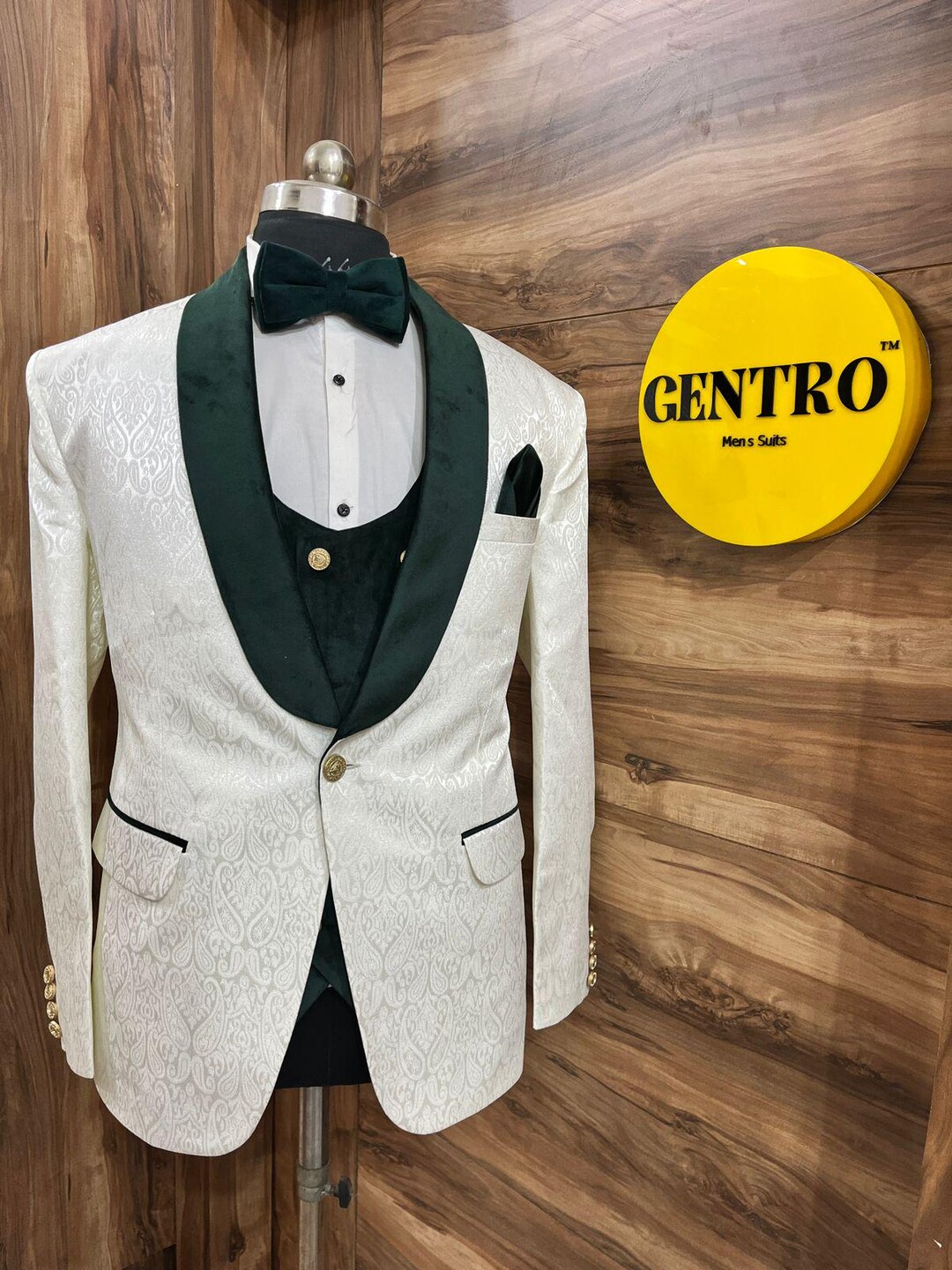 Groom Suit - Ivory Wedding Tuxedo main image 0