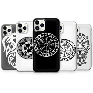 Viking Runes phone case for fit iPhone 14, 13, 12, 11, Pro, XR, Samsung S22, S21, A52, Huawei P40, P50 Lite and other model
